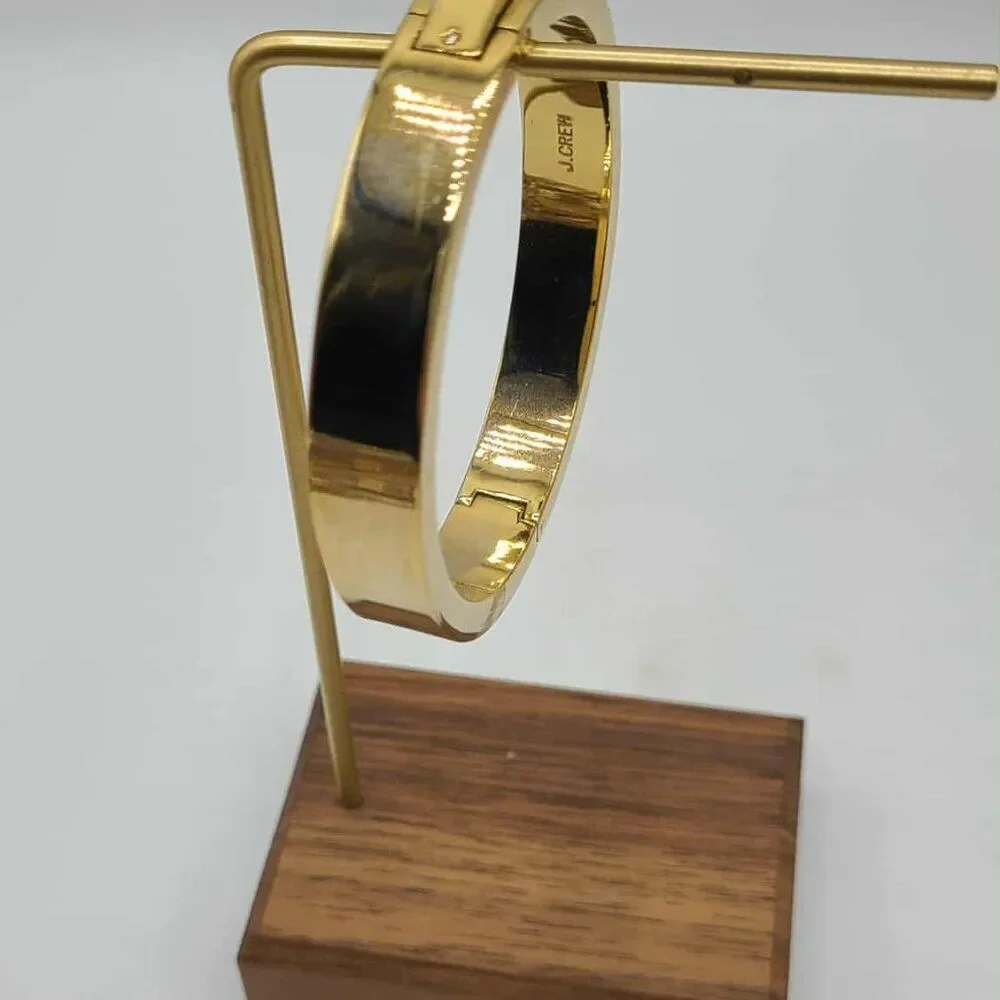 J Crew Gold Tone Hinged Bangle